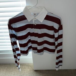 Aritzia Cropped Polo Top